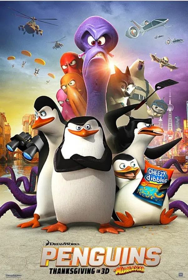 Poster phim Biệt đội cánh cụt vùng Madagascar trên PhimMoi